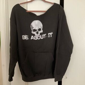 Black Skull Graphic Hoodie